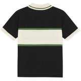 Les Deux Kids Tap Shoe Black Knitted Zipper Polo KIDS