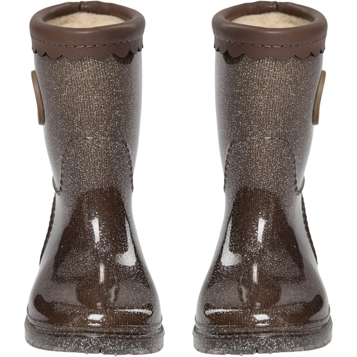 Sofie Schnoor Dark Brown Mellykb Rubber Boot W. Liining