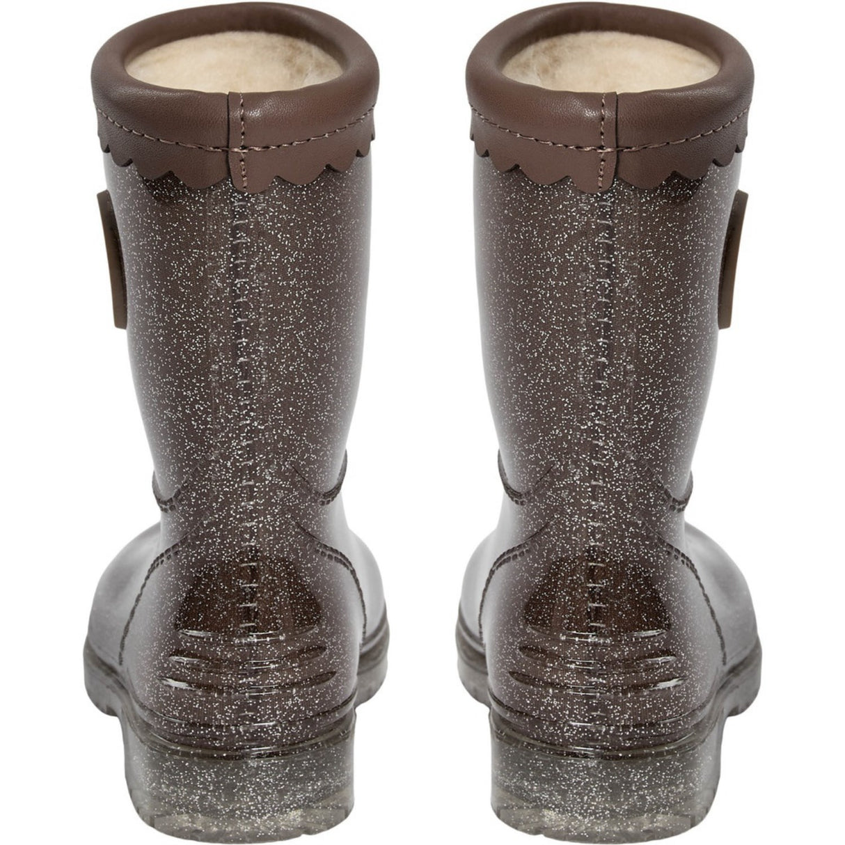 Sofie Schnoor Dark Brown Mellykb Rubber Boot W. Liining