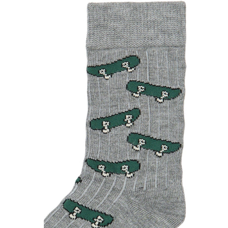 minipop® Light Grey Melange Mats Bamboo Sock