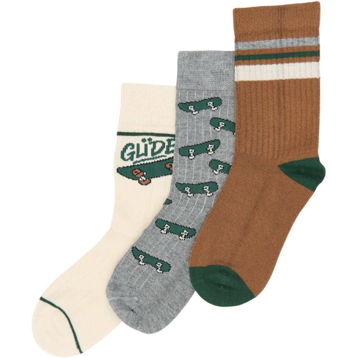 minipop® Trekking Green Maik Bamboo Socks 3-Pack
