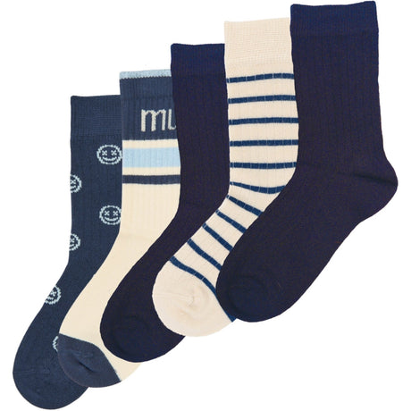 minipop® Navy Mac Bamboo Socks 5-Pack
