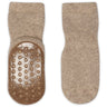 Gobabygo Light Brown Melange Cotton Socks Anti-Slip