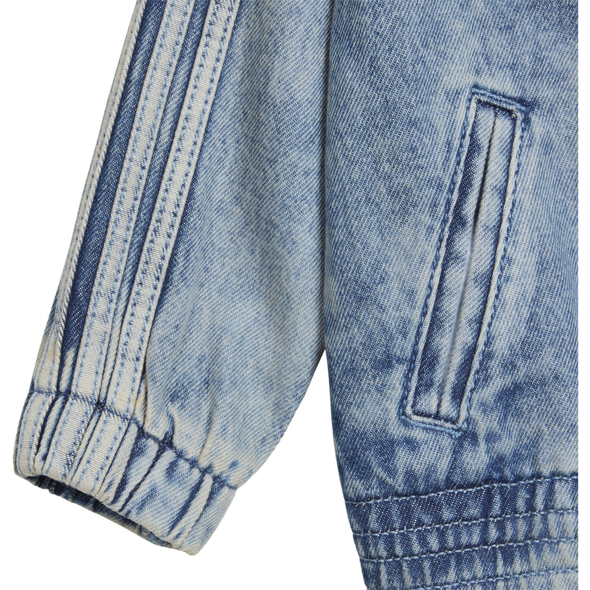adidas Originals Worn Blue Denim Firebird Den Tt Jacket