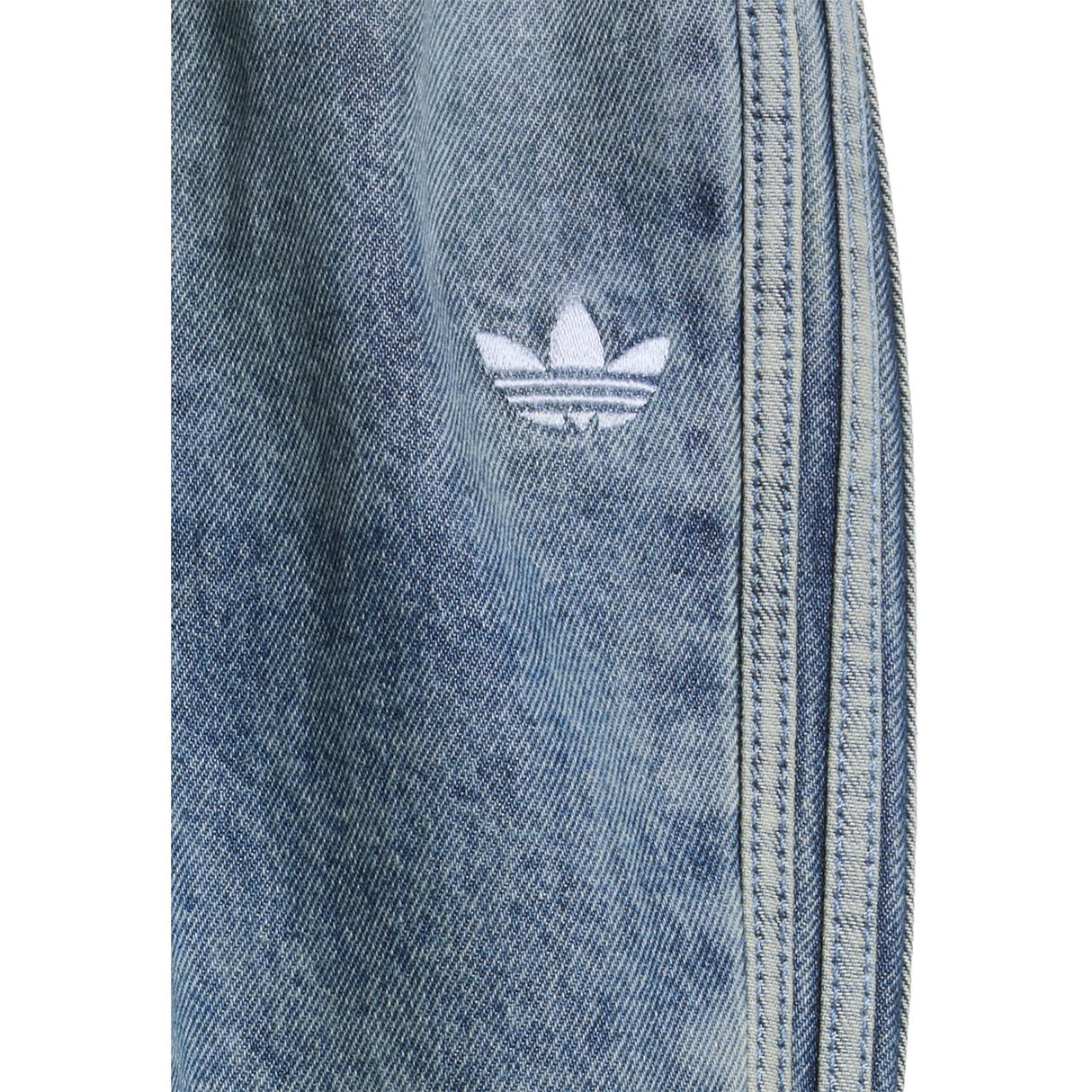 adidas Originals Worn Blue Denim Firebird Den Tp Pants