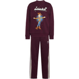 adidas Originals Maroon Off White Lk Dy Ts T Jog Sweat Set