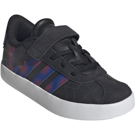 adidas Originals Core Black Team Royal Blue Violet Vl Court Spider-Man El C Sneakers