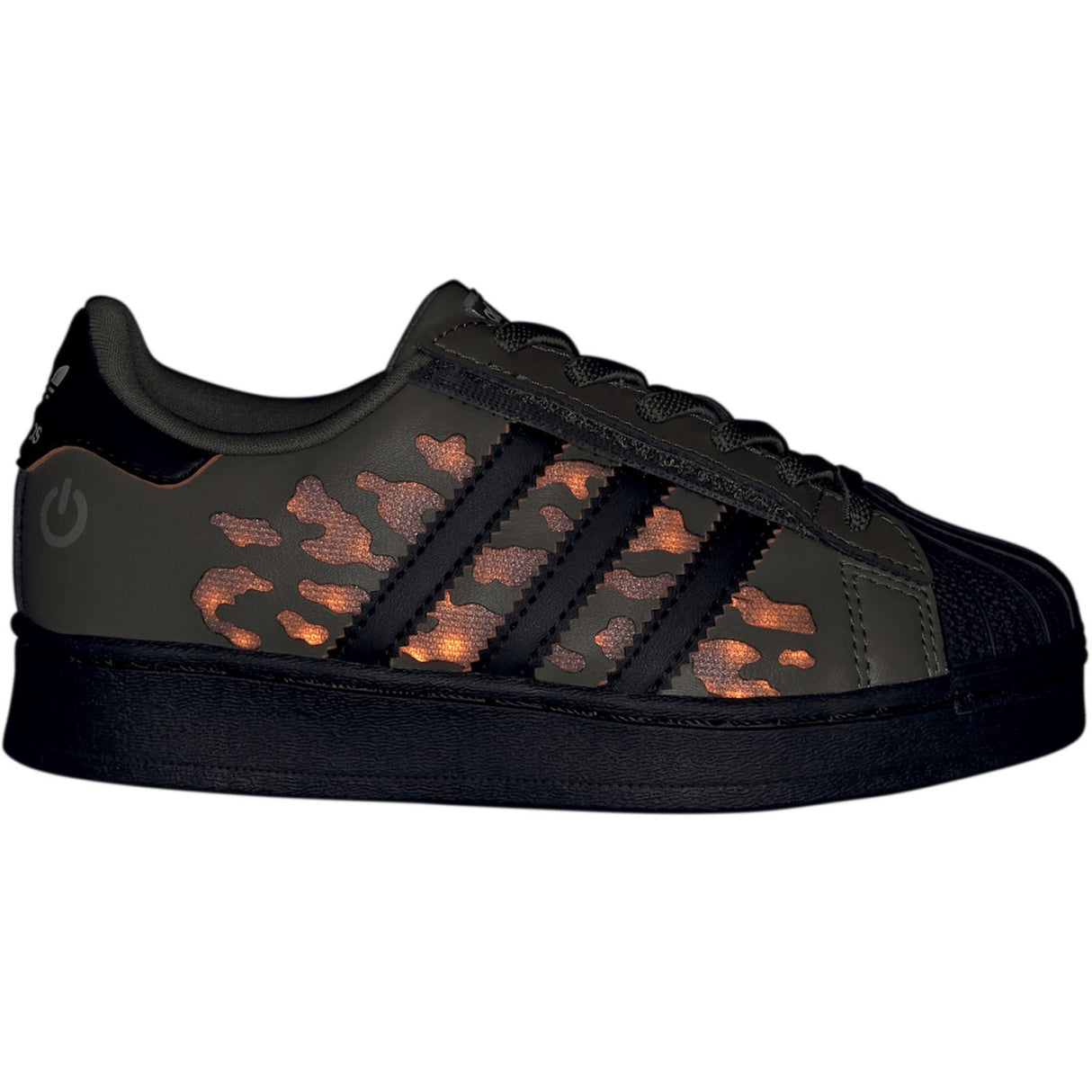 adidas Originals Silver Pebble Olive Strata Core Black Superstar Led Lights Cf El C Sneakers