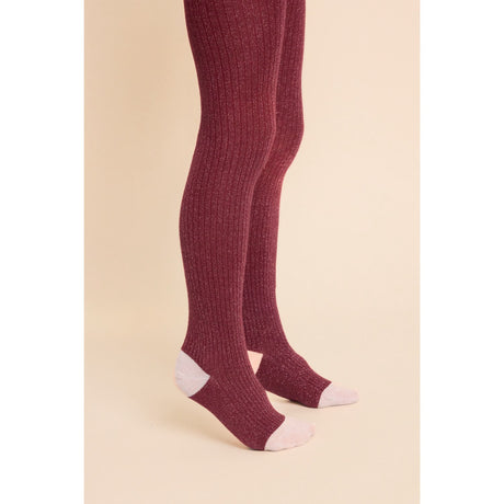 Flöss Cranberry-Pink Glitter 2-Pack Vera Tights 2-Pack