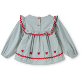 Flöss Light Blue Gingham Ellis Blouse