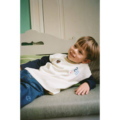 Flöss Gentle Cream-Navy Eskil Blouse