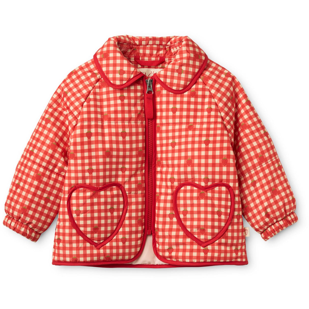 Flöss Red Berry Gingham Molly Padded Jacket