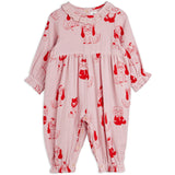 Mini Rodini Pink Minibabies Aop Woven Jumpsuit