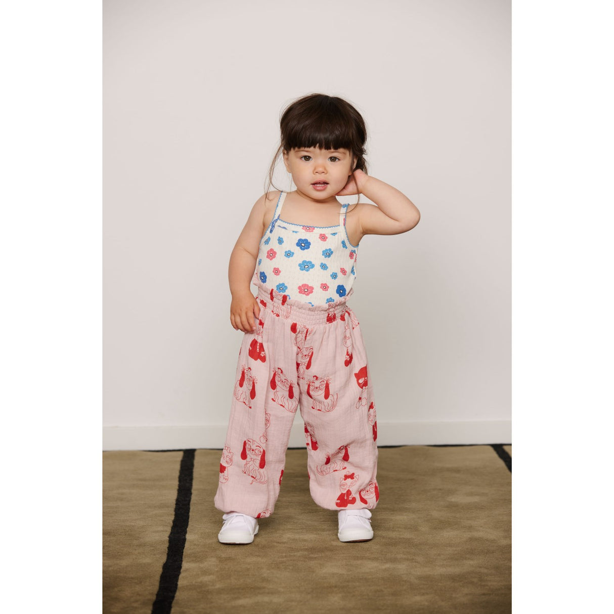 Mini Rodini Pink Minibabies Aop Baby Set