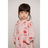 Mini Rodini Pink Minibabies Aop Woven Jumpsuit