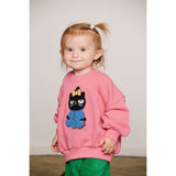Mini Rodini Pink Cat Chenille Sweatshirt