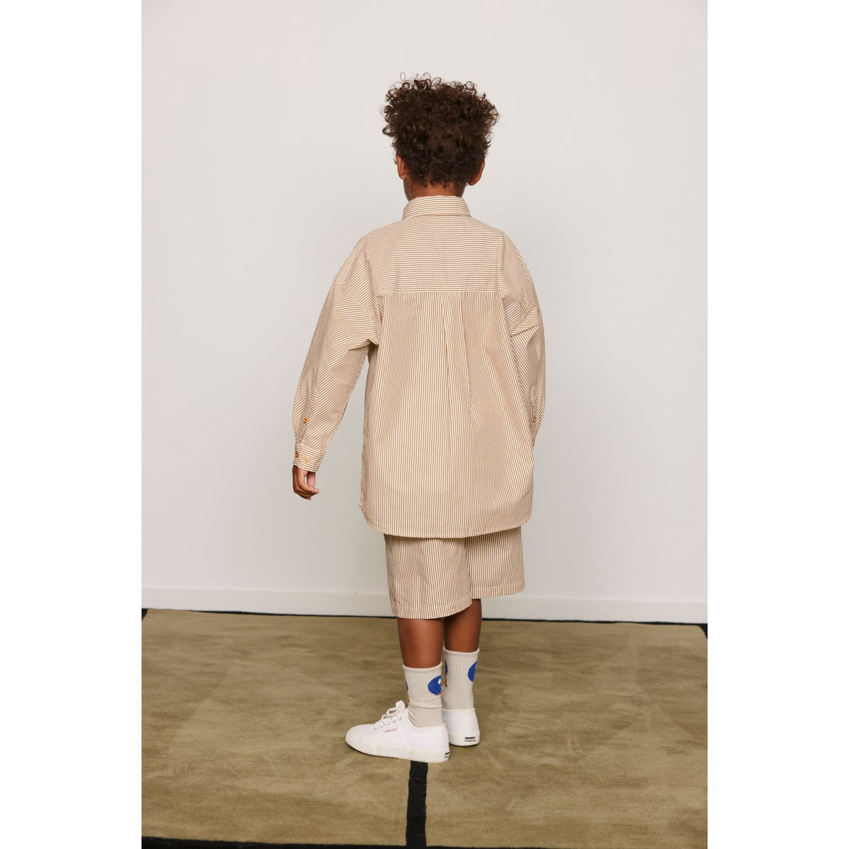 Mini Rodini Brown Poplin Yd Ls Shirt