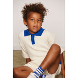 Mini Rodini Off-White Cable Knit Shorts