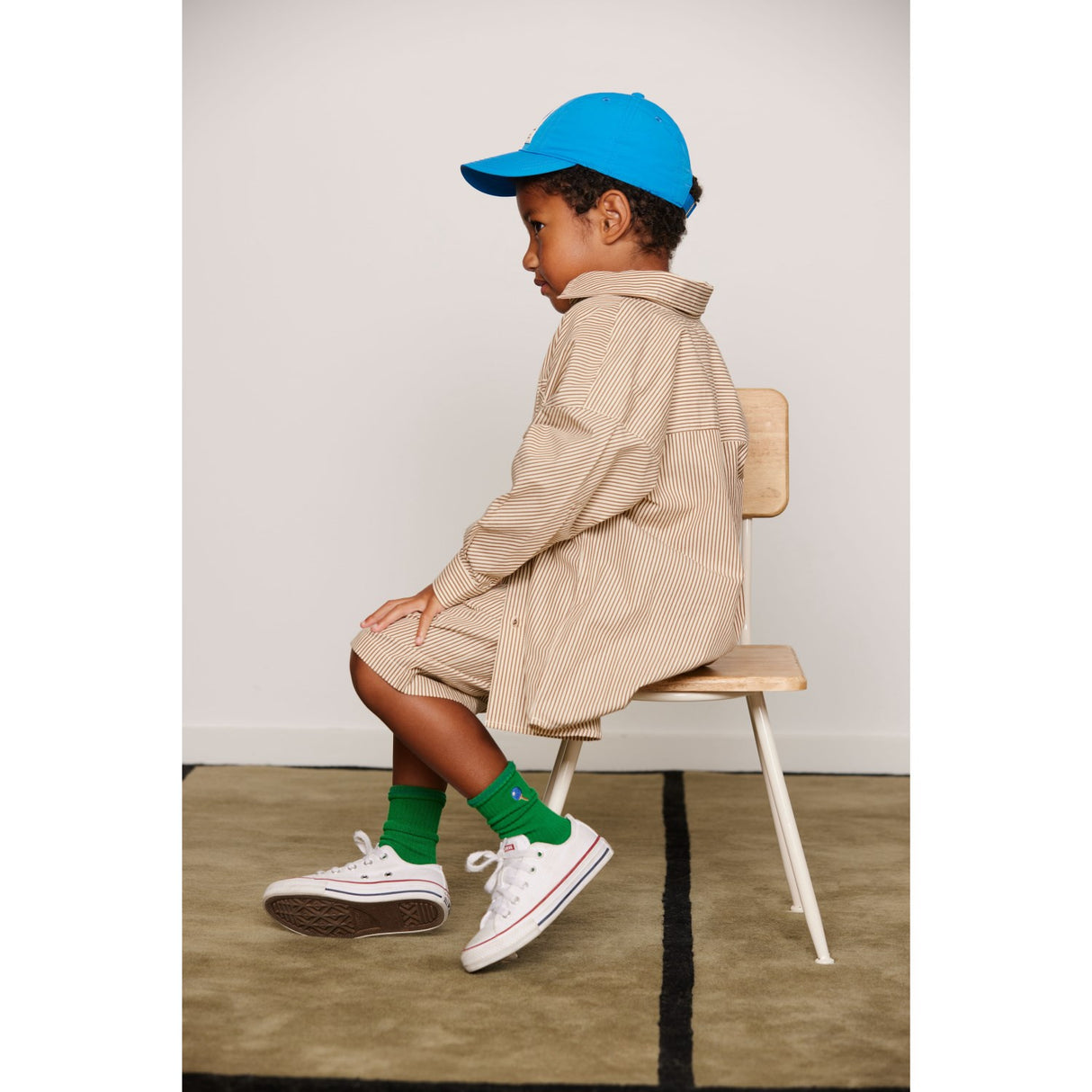 Mini Rodini Brown Poplin Yd Ls Shirt