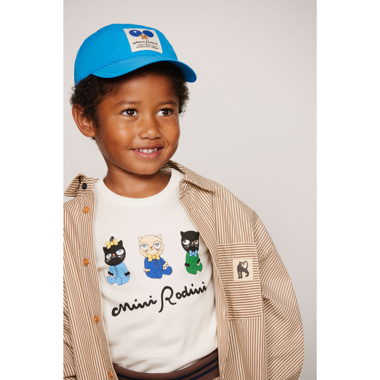Mini Rodini Brown Poplin Yd Ls Shirt