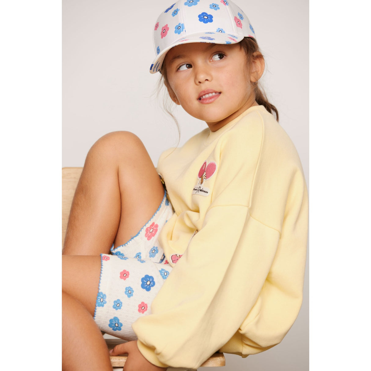 Mini Rodini Yellow Minibabies Patches Sweatshirt