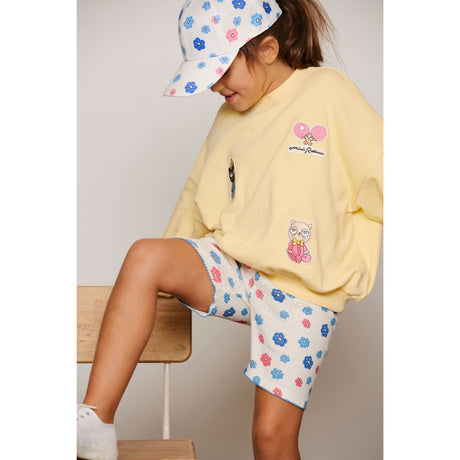 Mini Rodini Multi Flowers Aop Picot Edge Pointelle Bike Shorts
