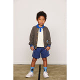 Mini Rodini Off-White Cable Knit Polo Shirt