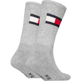 Tommy Hilfiger Grey Melange Kids Socks 2-Pack Flag