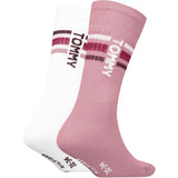 Tommy Hilfiger Pink Kids Socks 2-Pack Sport Stripe Tommy