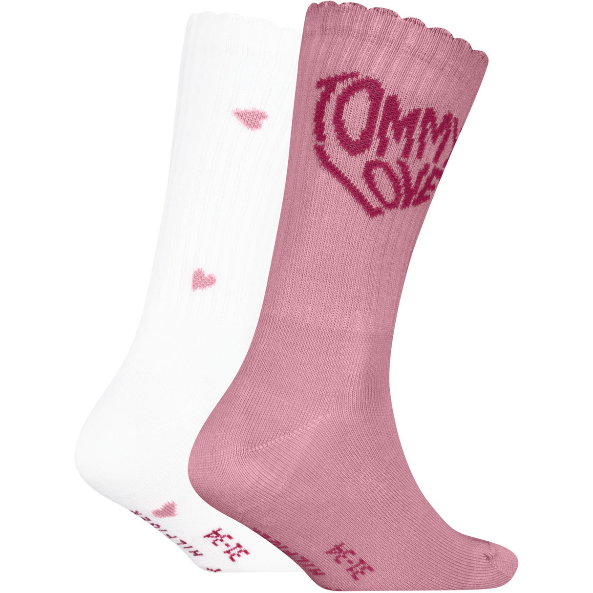 Tommy Hilfiger Pink Kids Socks 2-Pack Tommy Love