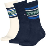 Tommy Hilfiger Navy Kids Socks 3-Pack Varsity Tommy
