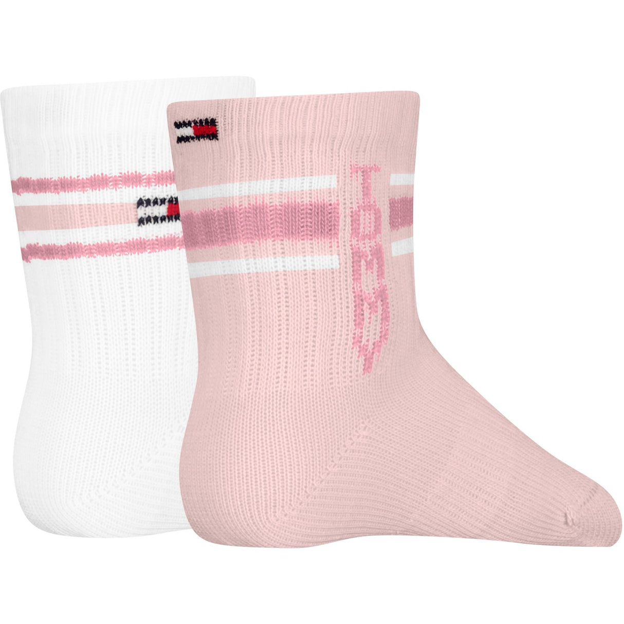 Tommy Hilfiger Light Pink Baby Socks 2-Pack Sport
