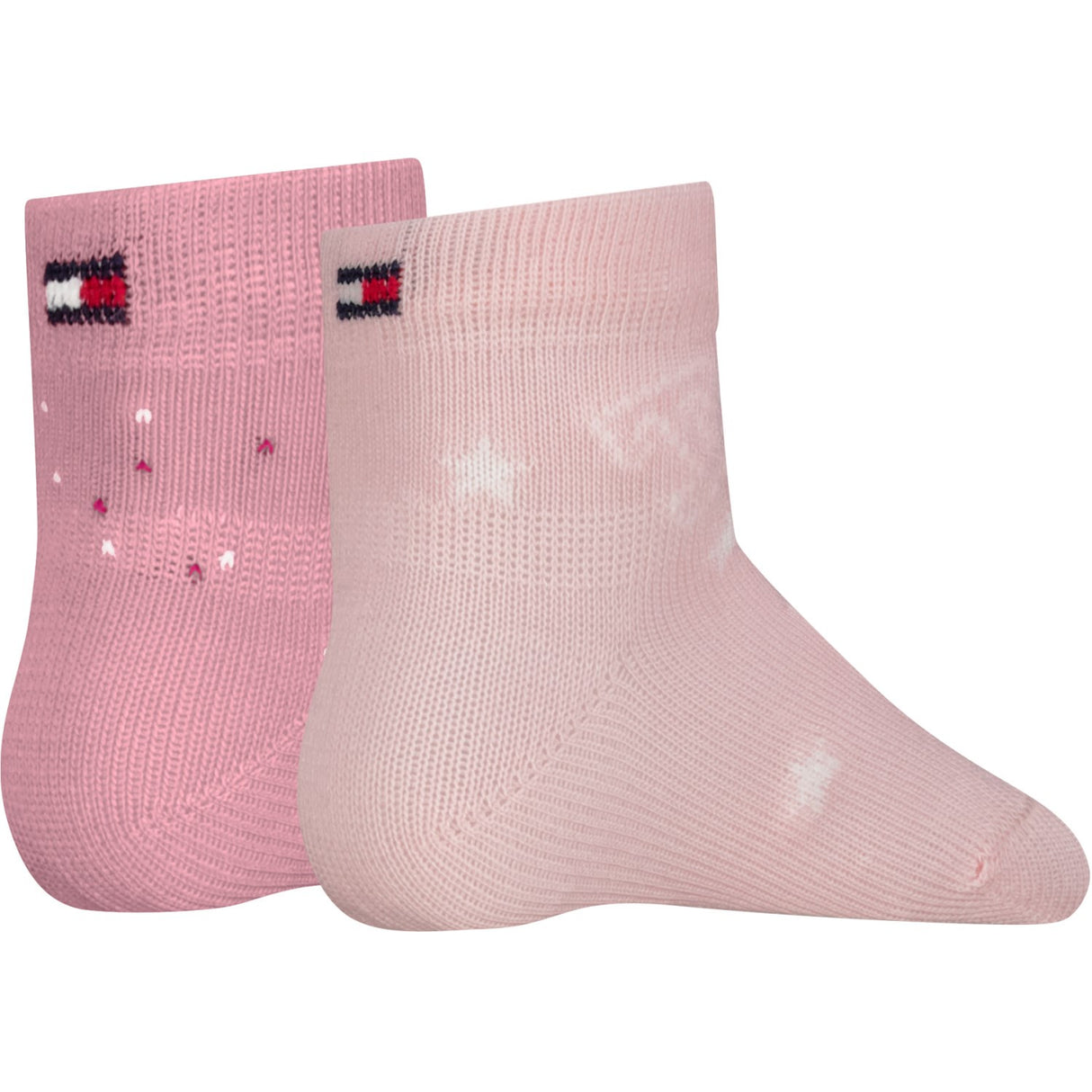 Tommy Hilfiger Light Pink Baby Socks 2-Pack Letters
