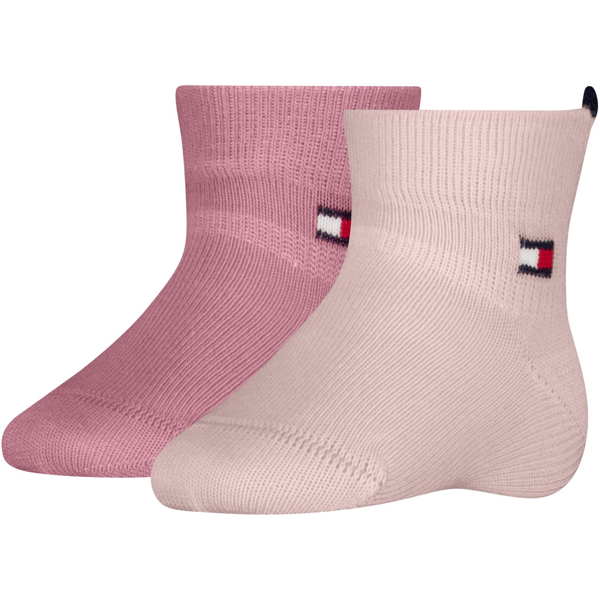 Tommy Hilfiger Light Pink Baby Socks 2-Pack Heart