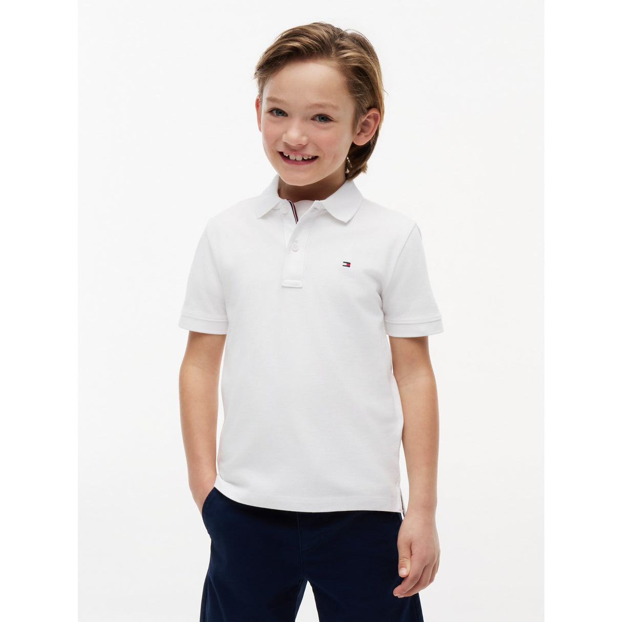 Tommy Hilfiger White Flag Polo Ss