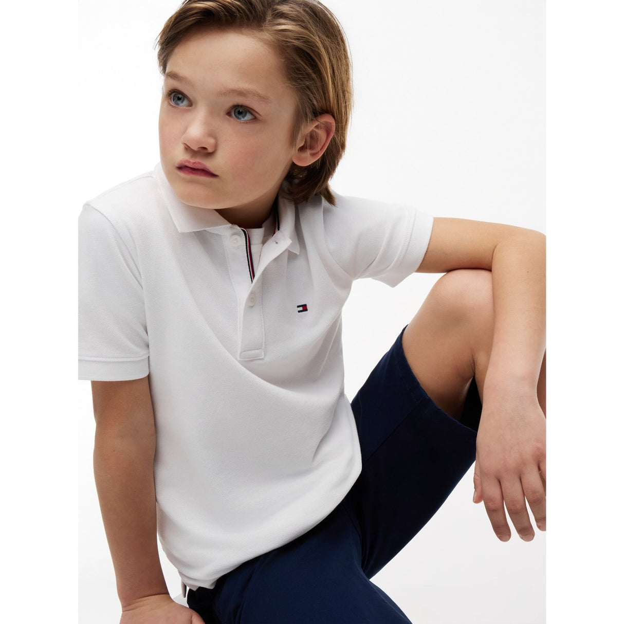 Tommy Hilfiger White Flag Polo Ss