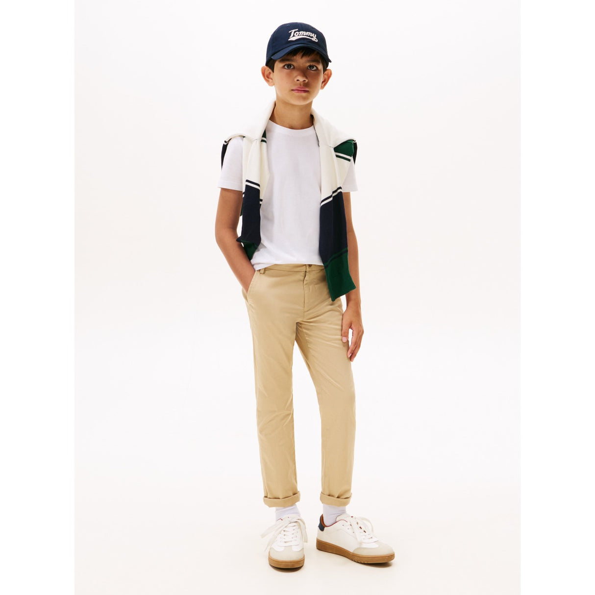 Tommy Hilfiger White Essential Cotton Reg Fit Tee Ss