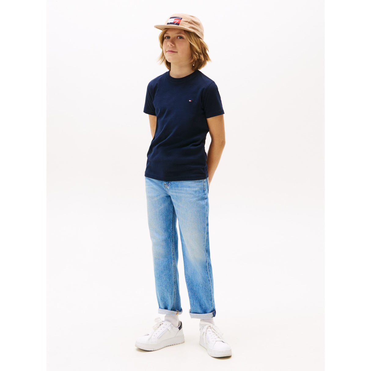 Tommy Hilfiger Dark Night Navy Essential Cotton Reg Fit Tee Ss