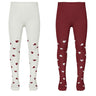 Name It Bright White Red Dahlia Nmfvichristmas 2-Pack Tights