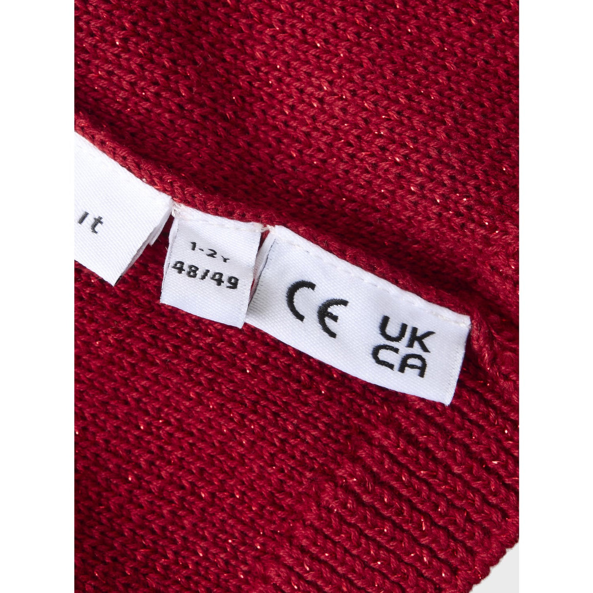 Name it Red Dahlia W. Red Lurex Rinjaha Christmas Hat