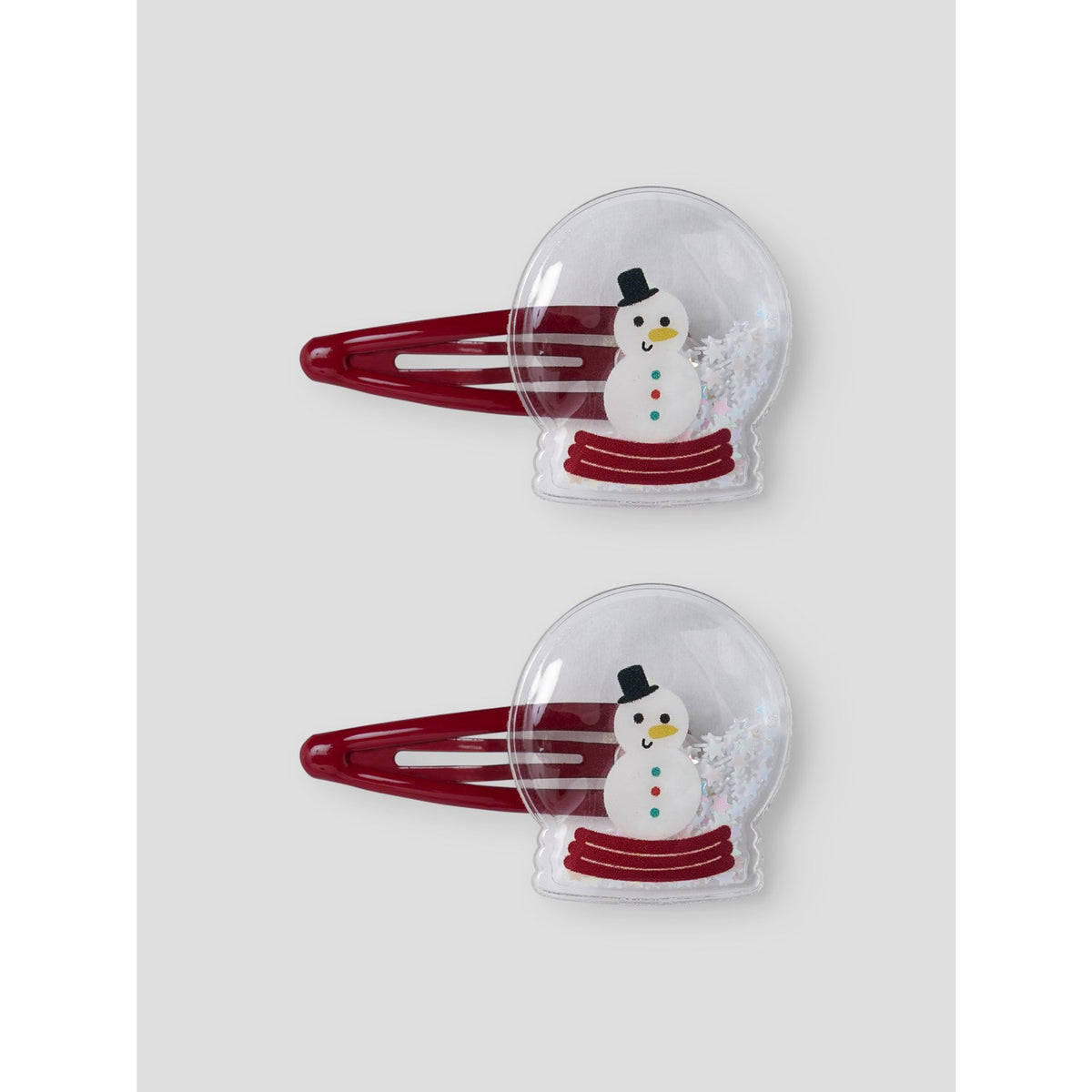 Name It Red Dahlia Snow Globe Nmfrifetti 2-Pack Hairclip