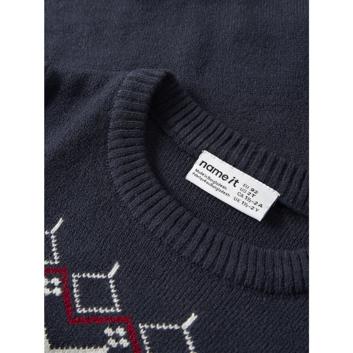 Name It Navy Blazer Nmmrissi Ls Loose Knit Cot