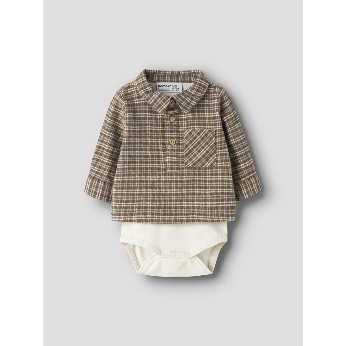 Name It Sepia Nbmrem Ls Shirt Body