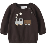 Name It Chocolate Plum Nbmrafello Ls Knit