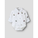 Name It Bright White Nbmractor Ls Bodyshirt