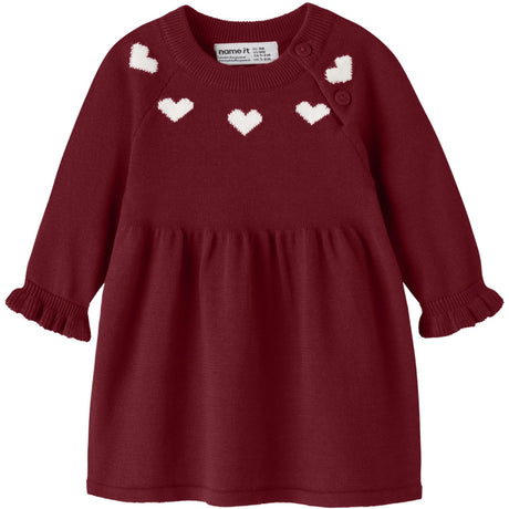 Name It Red Dahlia Nbfrisse Ls Knit Dress