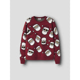 Name It Red Dahlia Nkmrico Ls Knit