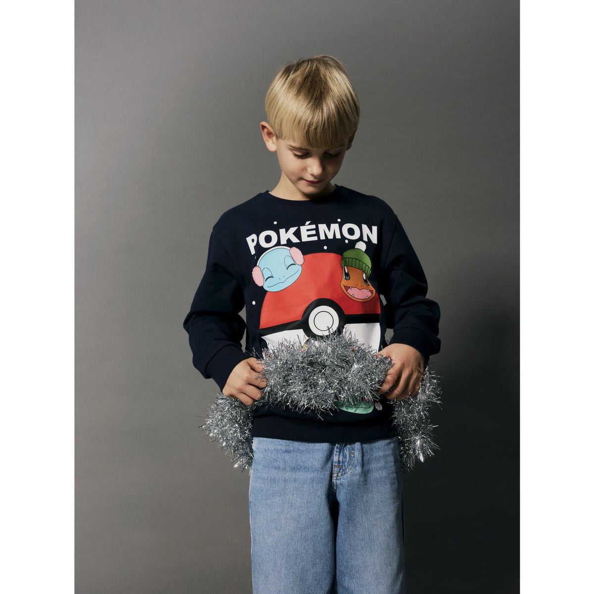 Name It Navy Blazer Nkmseven Pokemon Nreg Sweat Bru Sky