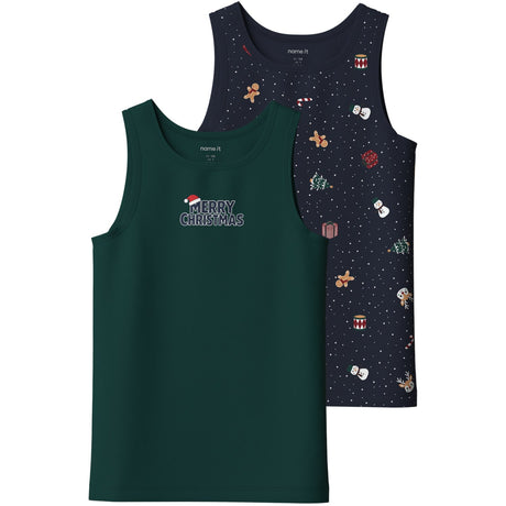 Name It Navy Blazer Nkmvismas 2-Pack Tank Top Giftpack
