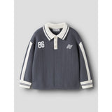 Name It Ombre Blue Nmmnima Ls Loose Polo Knit